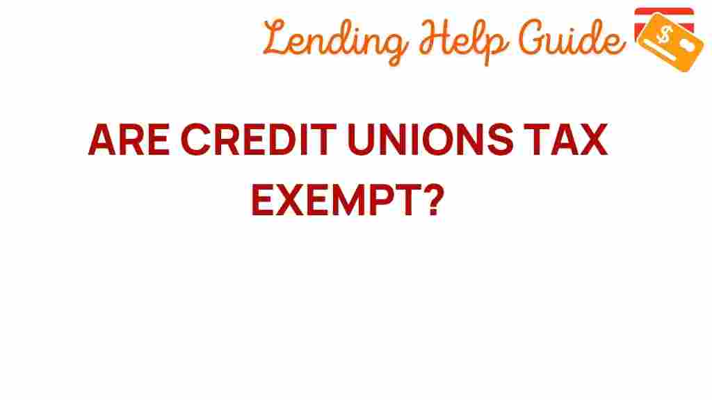 are-credit-unions-tax-exempt
