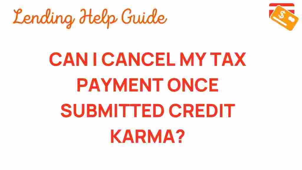 cancel-tax-payment-credit-karma