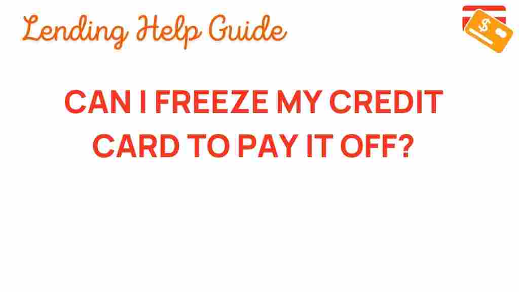 freeze-credit-card-pay-off