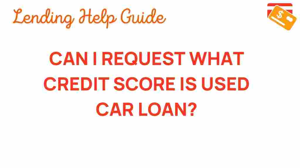 credit-score-car-loan