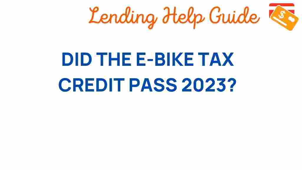 e-bike-tax-credit-passed-2023