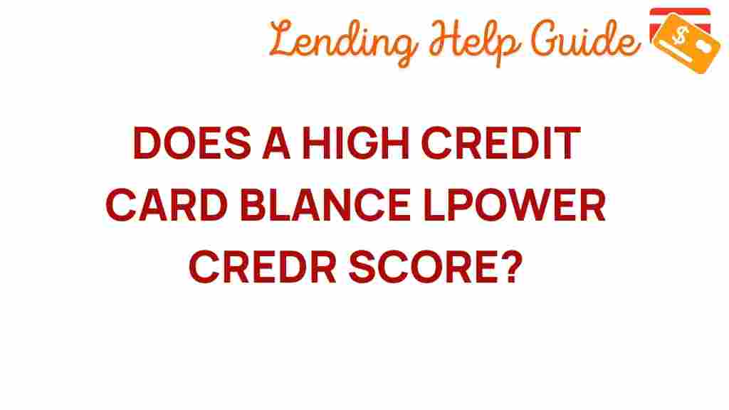 high-credit-card-balance-impact-score