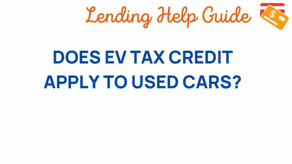 ev-tax-credit-used-cars
