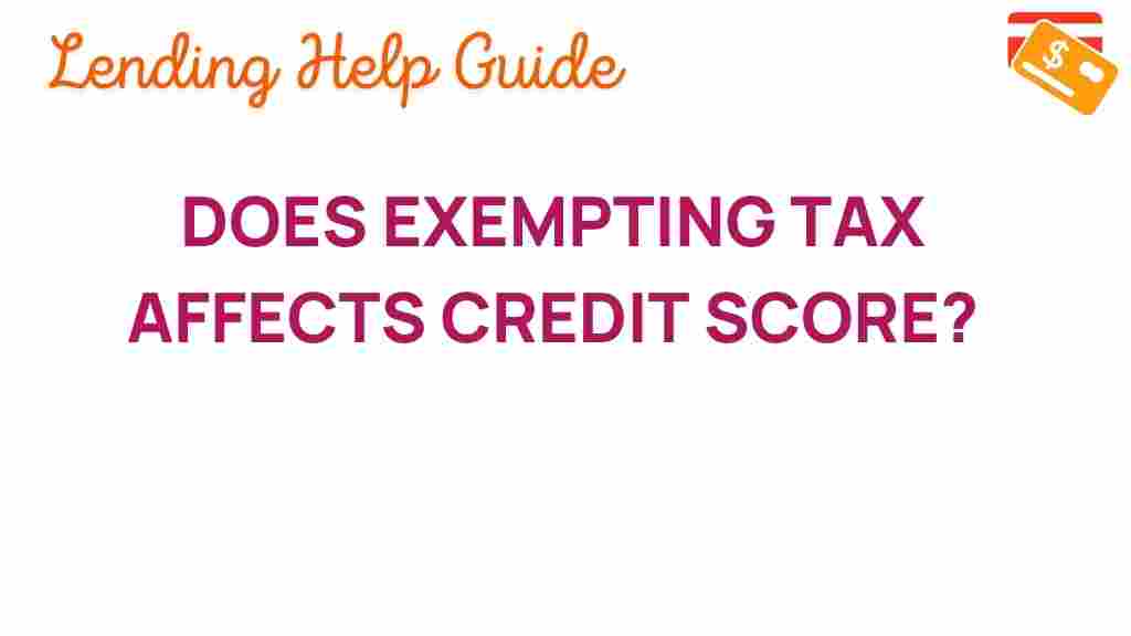tax-exemptions-credit-score
