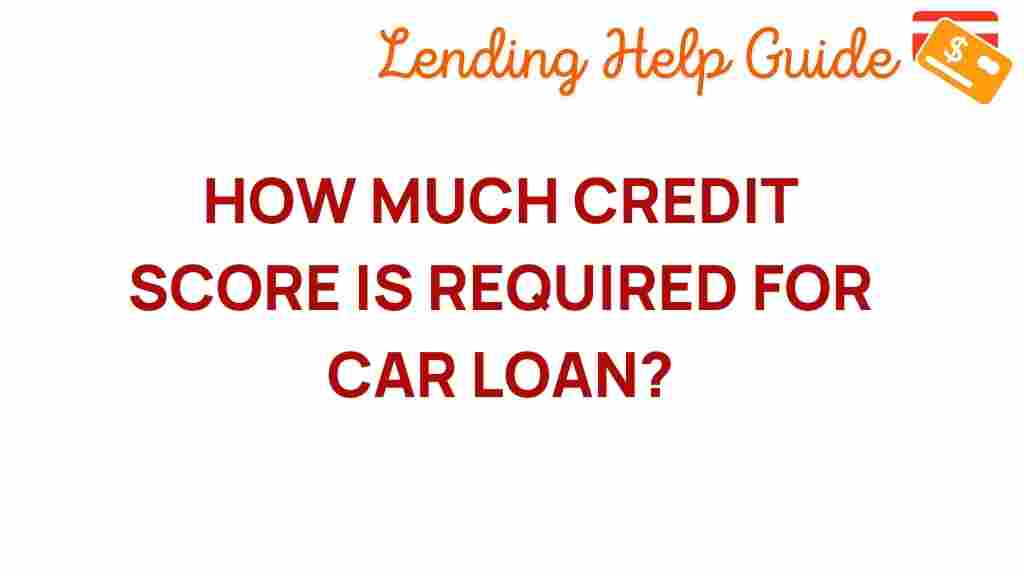credit-score-car-loan