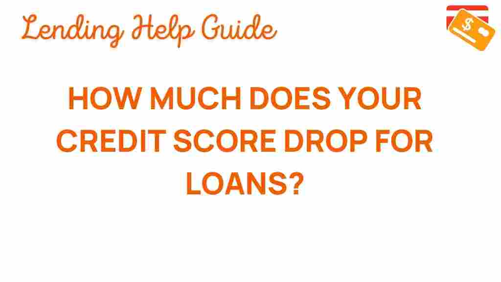 how-much-credit-score-drops-loans