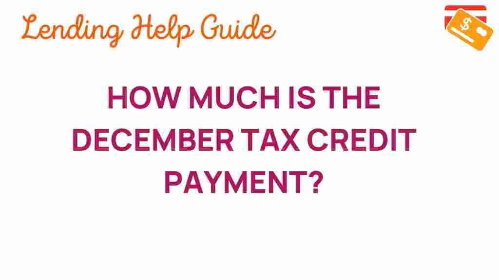 december-tax-credit-payment