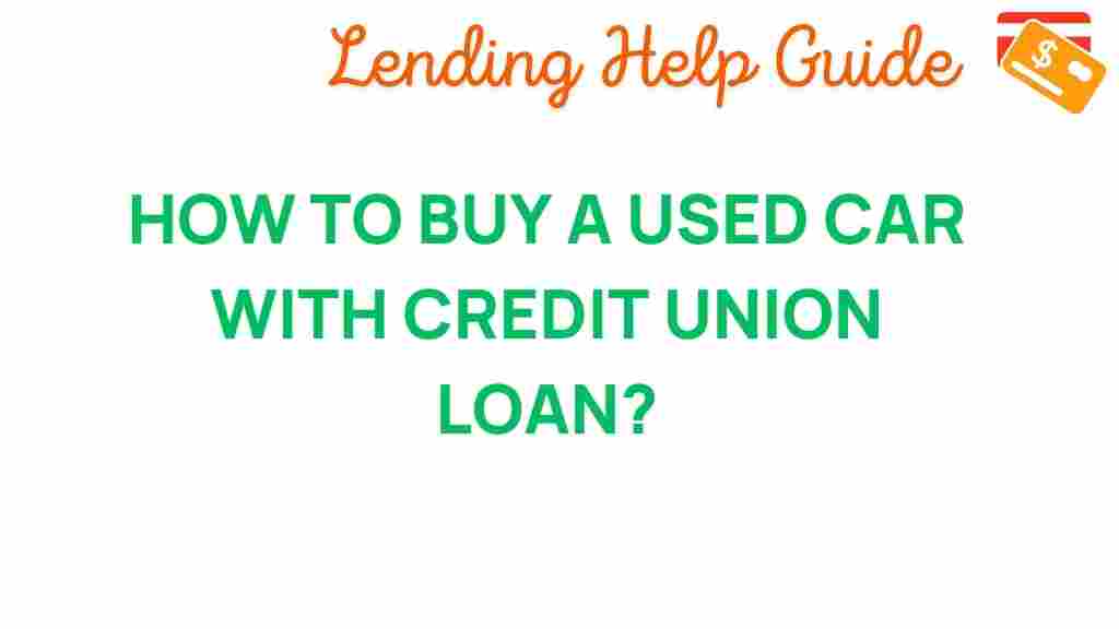 credit-union-loans-used-car-financing