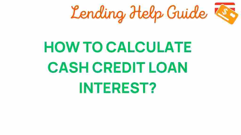 calculate-cash-credit-loan-interest