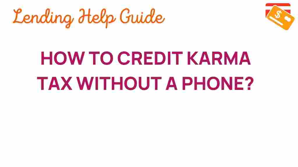 credit-karma-tax-without-phone