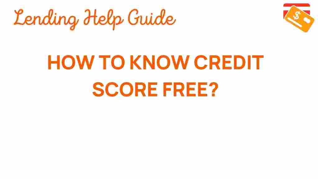 know-credit-score-free