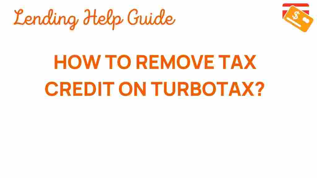 remove-tax-credits-turbotax