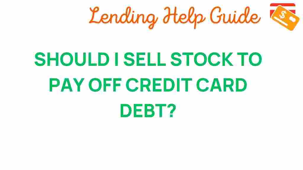 selling-stock-credit-card-debt