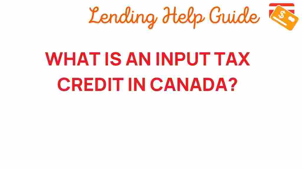 input-tax-credit-canada