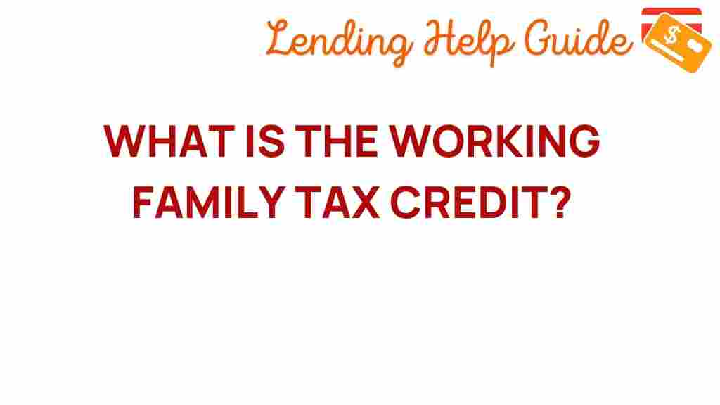 working-family-tax-credit