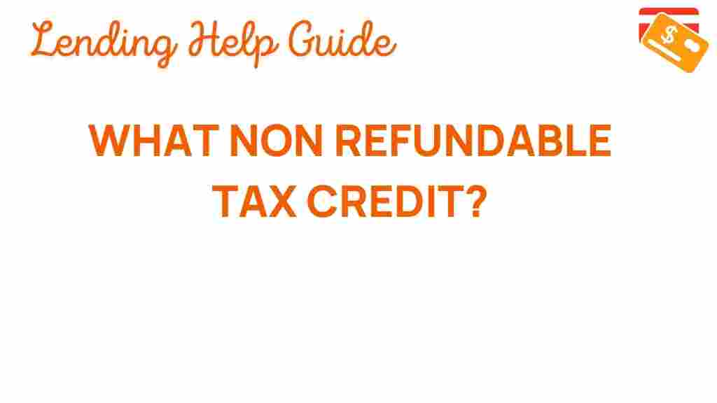 non-refundable-tax-credit