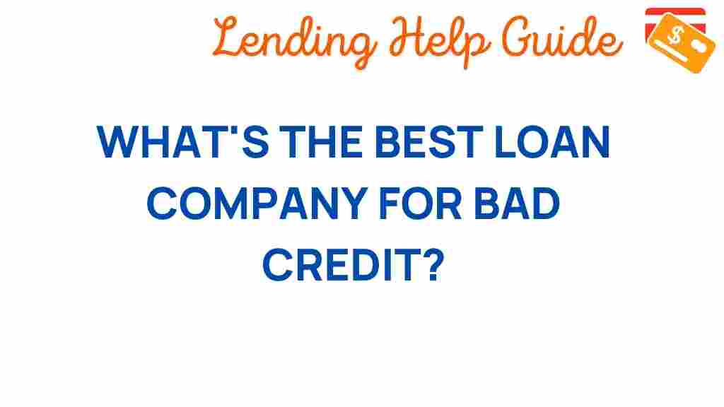 bad-credit-loan-companies