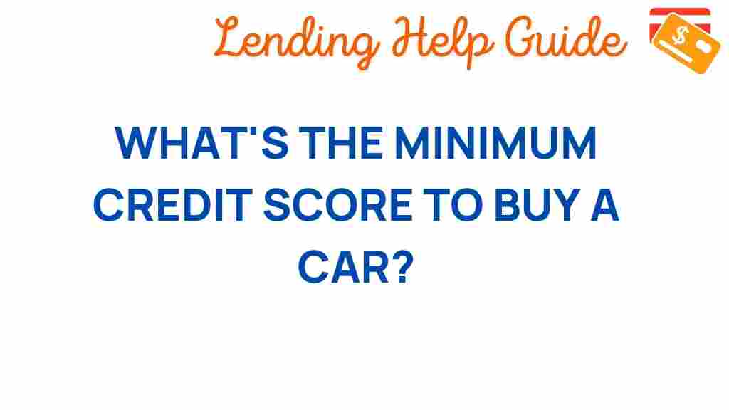 minimum-credit-score-buy-car